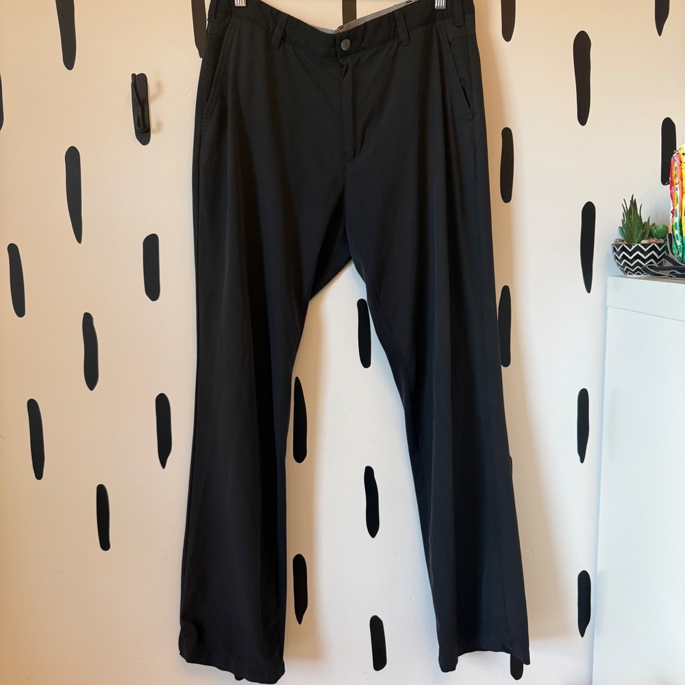 Adidas Golf Pants Mens 36x34‎ Black Lightweight Performance Athletic